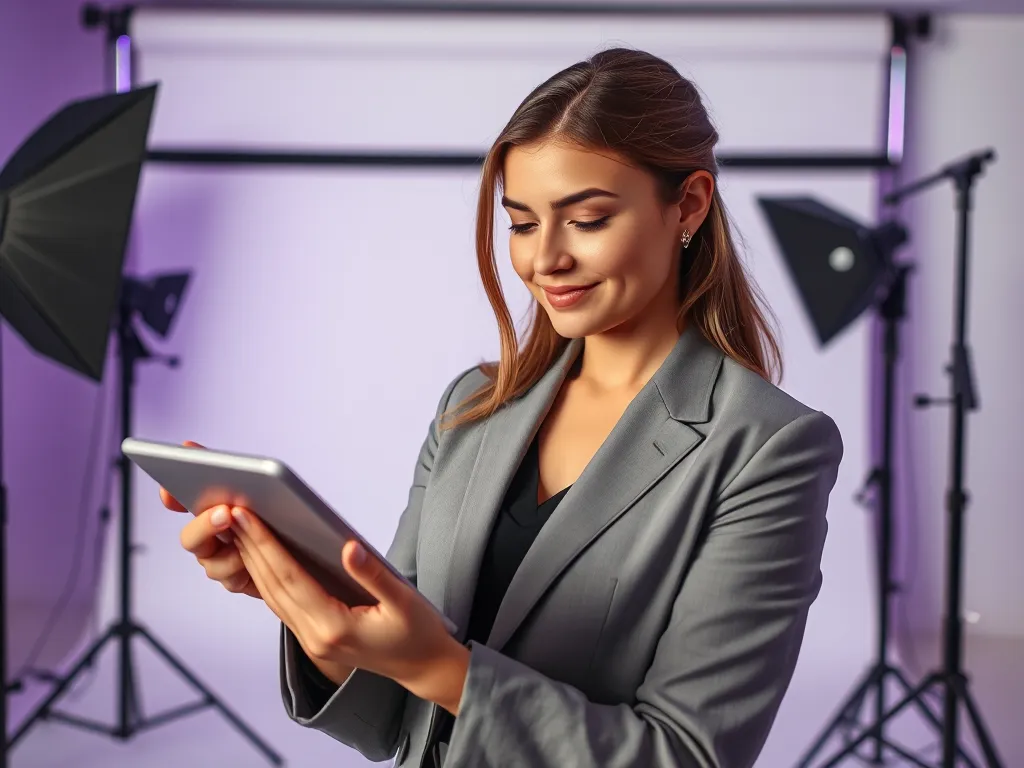 Agent recording a quick video clip on phone